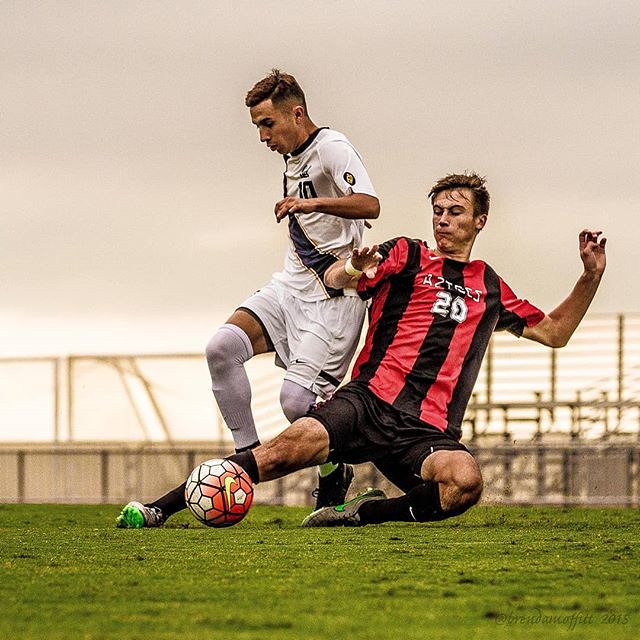Throwback to 2015 and @aztecmenssoccer vs Cal Men's Soccer. This photo of Aleks Berkolds is one of my favorite photos from that year. Arrive early for Senior Day activities before today's 4:30pm game vs Cal on the Sports Deck. Congratulations to all the s