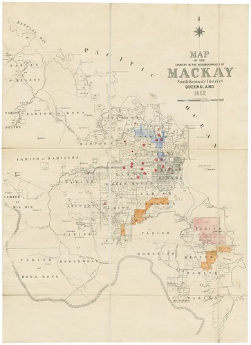 queensland statelibraryofqueensland maps mackay pioneerriver