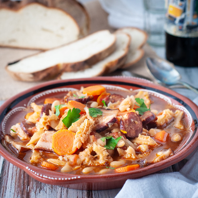Dobrada - Portuguese tripe and bean stew