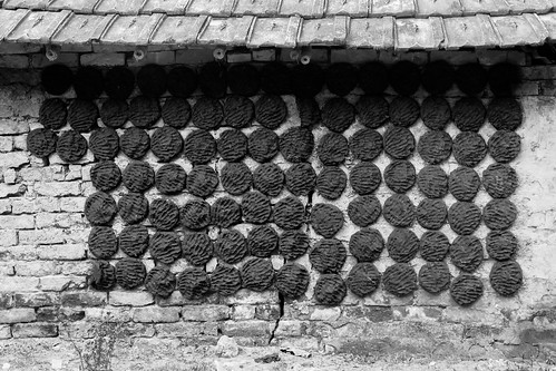 brick traditional exterior cowdung wall grid poop satkhira monochrome blackandwhite