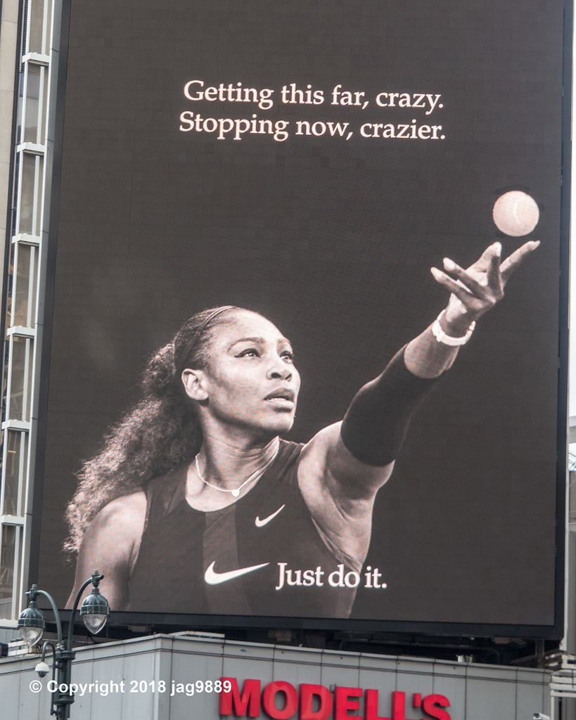 Serena Williams Nike Billboard, Madison Square Garden, New… | Flickr