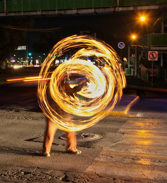 Fiery Street Performance