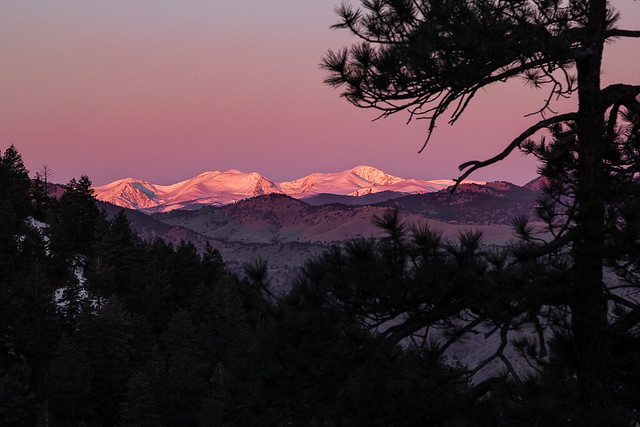 Winter Sunrise on the Continental Divide