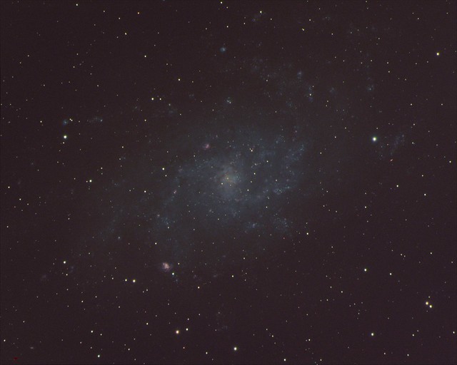 M33 Galaxy processed for correct colour. 4x 300s RGB 8x 300s Luminance