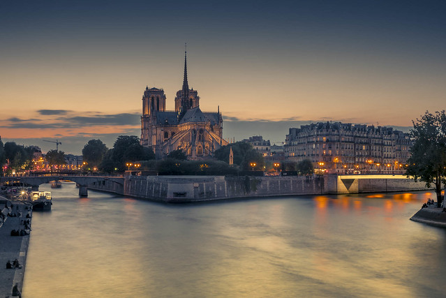 Paris in the evening light