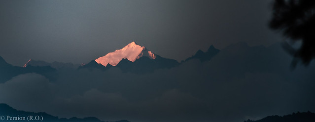Last rays over the Himalayas, Nepal