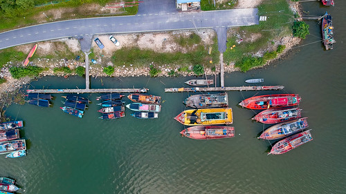 tok bali tokbali fisherman boat evening sunrise djispark dji mavic