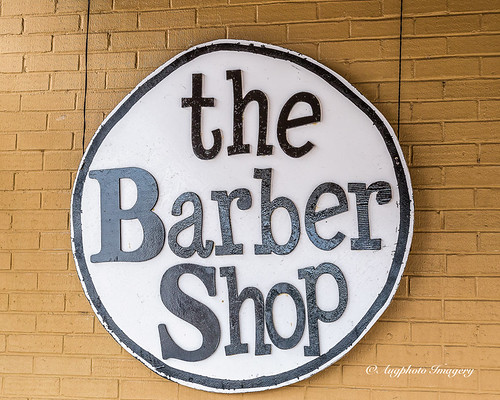 augphotoimagery barbershop brick business commercialism sign signage unionsprings alabama unitedstates