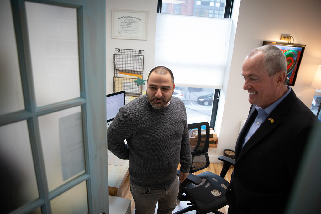 Governor Phil Murphy tours Indiegrove and announces New Vision for State’s Tax Incentive Programs in Jersey City on January 16, 2019. Edwin J. Torres/ Governor's Office. .