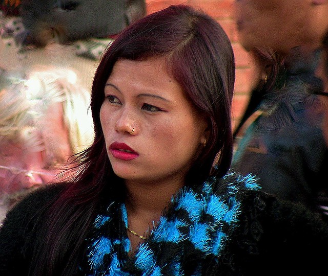 NEPAL,unterwegs  in der Königsstadt Patan, Lalitpur, nepalese woman, 15198/7898