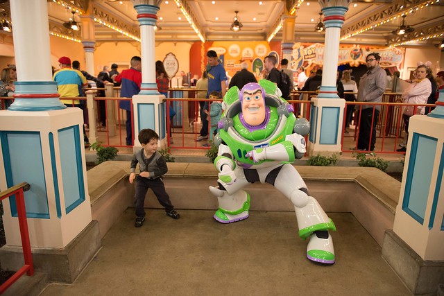 Justin and Buzz Lightyear
