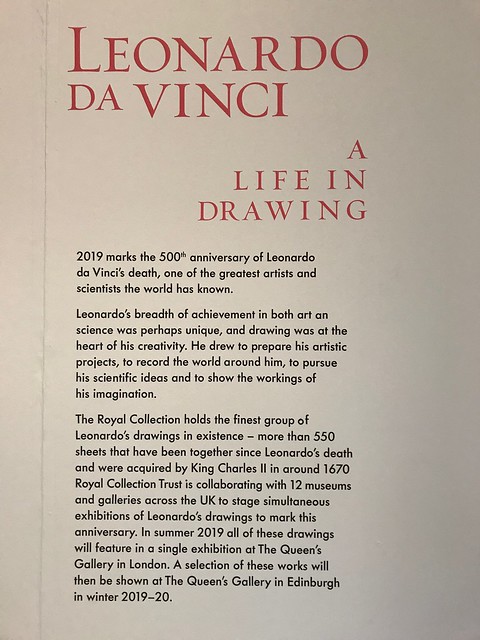 Leonardo da Vinci: A Life In Drawing - Millennium Gallery 2019