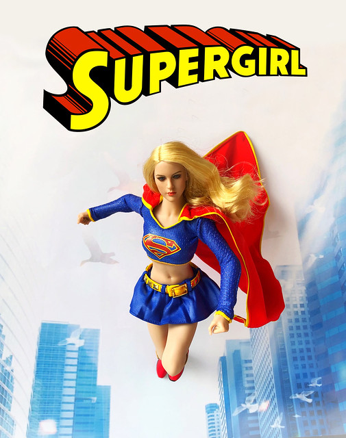 #supergirlsaturday ‍♀️ Homage to the great Michael Turner ❤️💛💙 #soaring #supergirl #superman #superhero #karazorel  #dollphotography #boyswithdolls #toyartistry #toyphotography