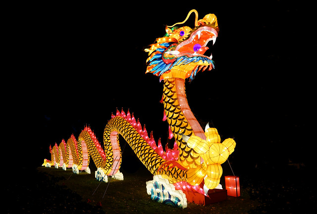 Dragon à Calais / China light festival 2018
