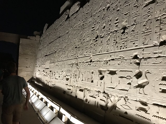 The Karnak Sound and Light Show, Luxor, Egypt.