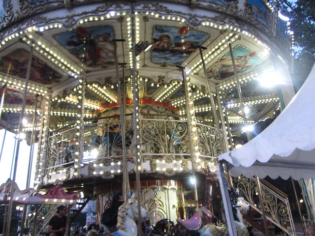 Replica of antique Merry-go-round, Calle Bailen, Madrid