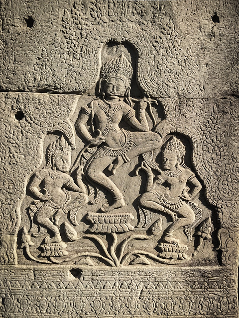Dancers Carving, Angkor Thom, Cambodia