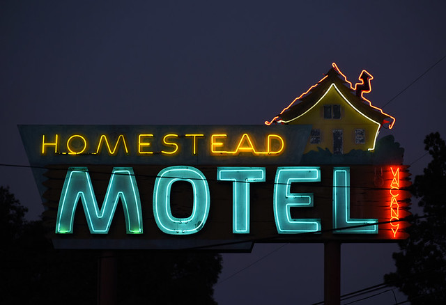 Homestead Motel neon sign San Luis Obisbo, CA