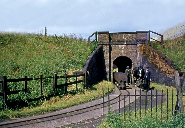 Coal tramway and bridge, 1950s