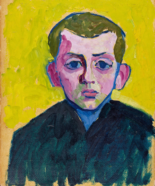 Gabriele Münter 1908 - Head of a boy (Willi Blab) [1908] -