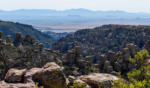 arizona chiricahua nationalmonument usa desert haze hoodoo landscape nature outdoors rhyolite rockformation willcox unitedstatesofamerica
