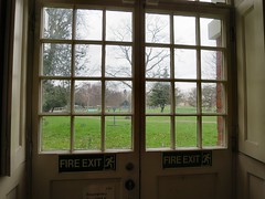 Bruce Castle Museum. Rear window view of the Park