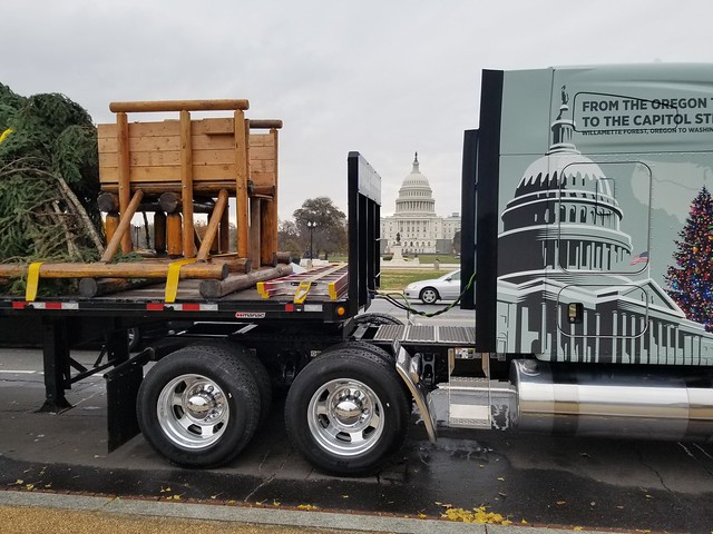 Truck in front of Capitol
