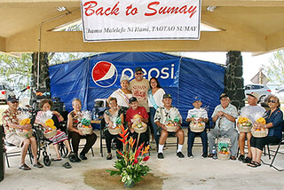 The Back to Sumai day event held annually for former residents and their descendants. In 2018, the event was held April 7. Photo courtesy of Edward B. San Nicolas.