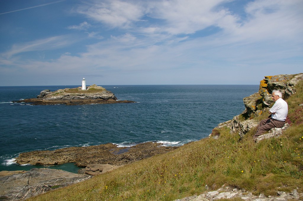 Godrevy Island and lighthouse, Cornwall
