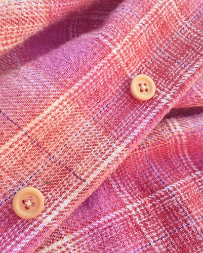 Pink Plaid Flannel | french seamed, matching stripes, contra… | Flickr