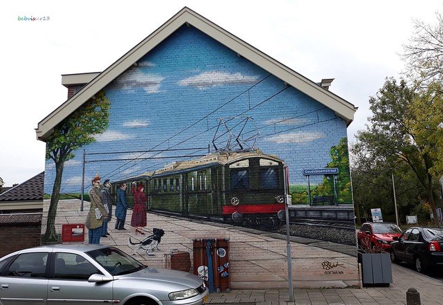 muurschildering  Goudsbloemstraat, Utrecht