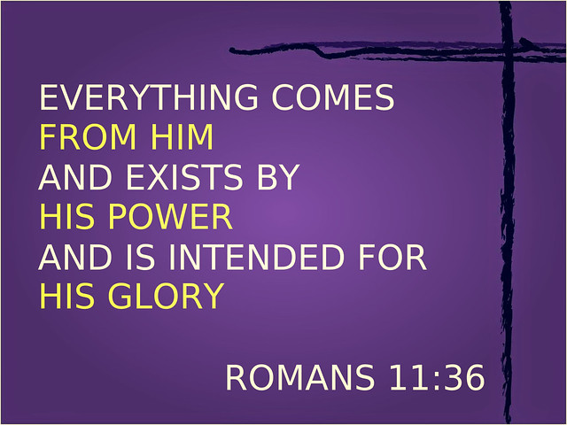 Romans 11:36