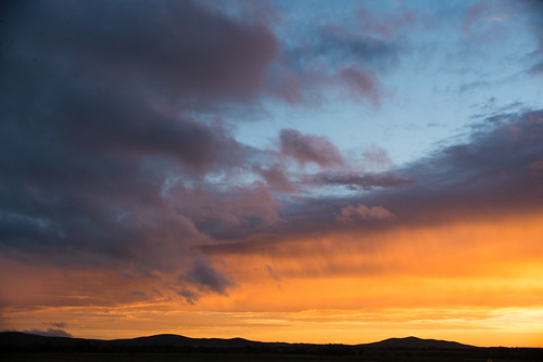 small hill Silhouette vibrant sunrise by charrison-photography.com, 