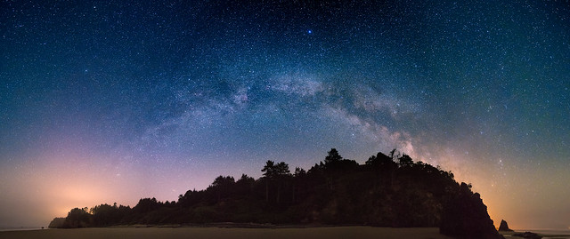 Milky Way Panorama at Hug Point State Park - Explored #23