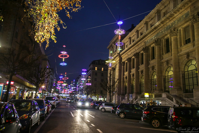 Christmas lights in Geneva
