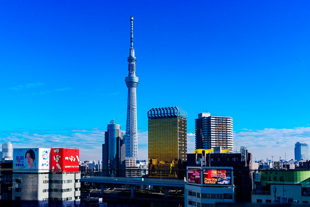 Blue Sky and Tokyo Sky Tree : 青空と東京スカイツリー