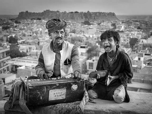 Indian street musicians