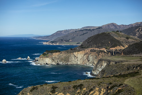 canon5dsr landscape seascape ocean water sky blue coast coastline cliffs california usa