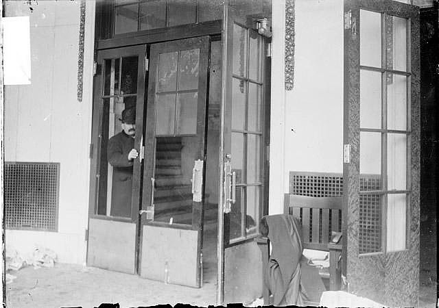 Back Entrance to the Iroquois smashed open