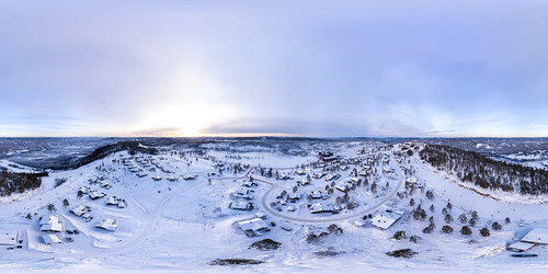 dji mavicpro branäs värmland torsby pano panorama 360 360x180 equirectangular ptgui snow mountain skiing aerial branäsberget sweden