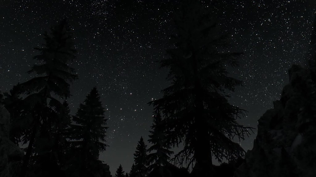 Skyrim Nature Night Sky Stars Live Wallpaper - a photo on Flickriver