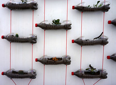 Recycled hanging planter, Pyrgos, Tinos
