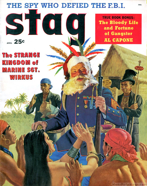Spoof version of STAG, April 1958 cover