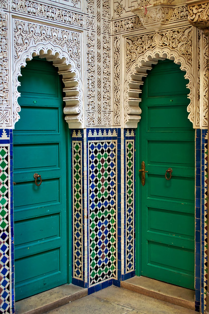 Twin doors, Mahkama du Pacha, Casablanca