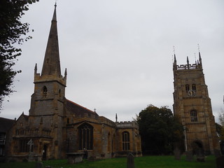All Saints Church and Old Abbey Bell Tower, Evesham SWC Walk 323 - Evesham to Pershore (via Dumbleton and Bredon Hills)