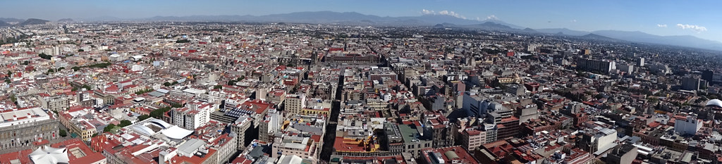 Panorama of View from Torre Latinoamericana - Centro - Mexico City - Mexico