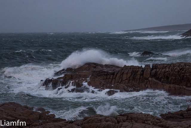 December- wild sea  Donegal