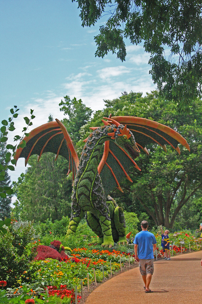 Atlanta Botanical Garden Dragon Sculpture Atlanta Georg Flickr