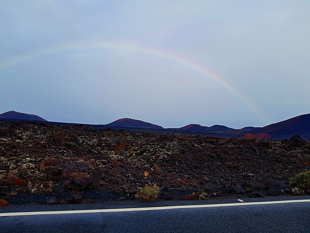 Rainbow near Timanfaya