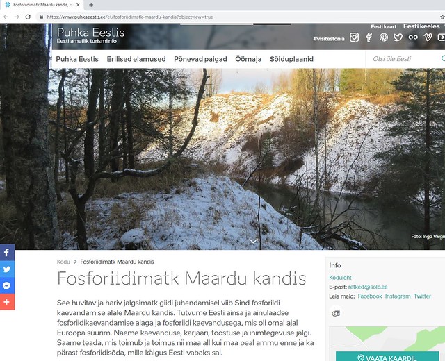 Puhka Eestis / Phosphate rock mining area in Estonia
